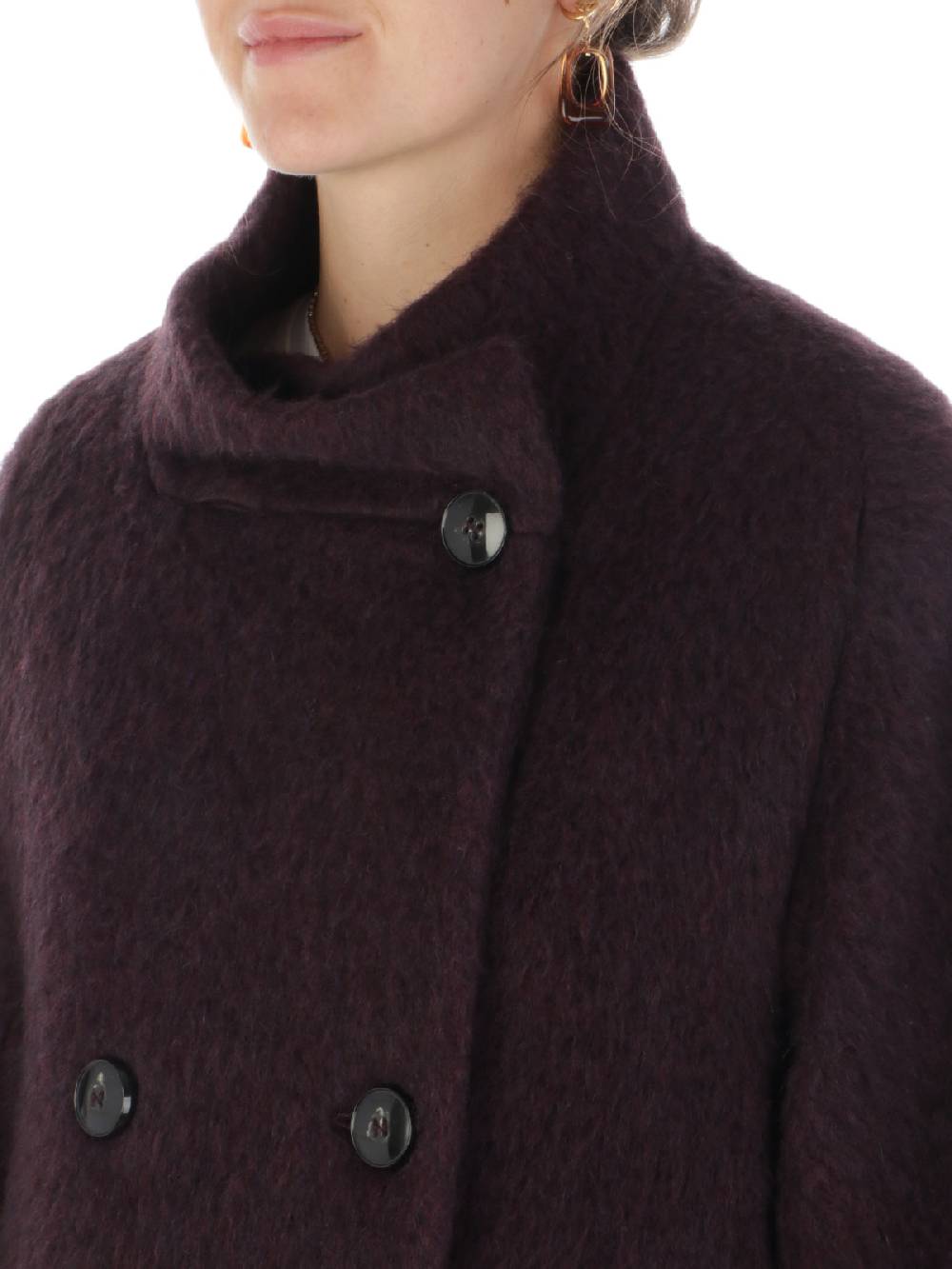 CINZIA ROCCA Cappotto Doppiopetto Donna A Collo Alto