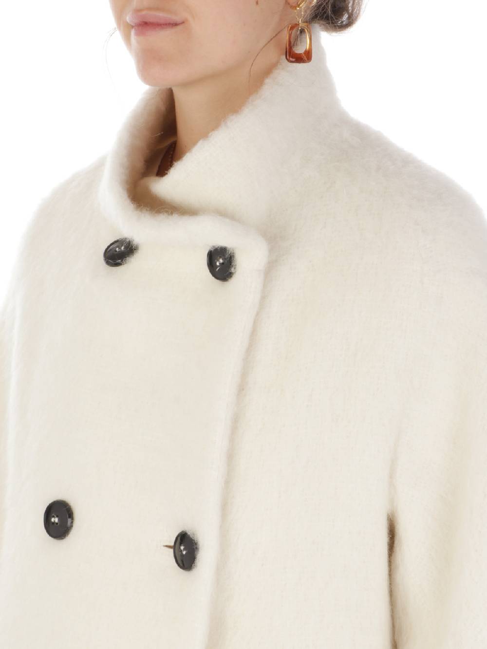 CINZIA ROCCA Cappotto Doppiopetto Donna A Collo Alto