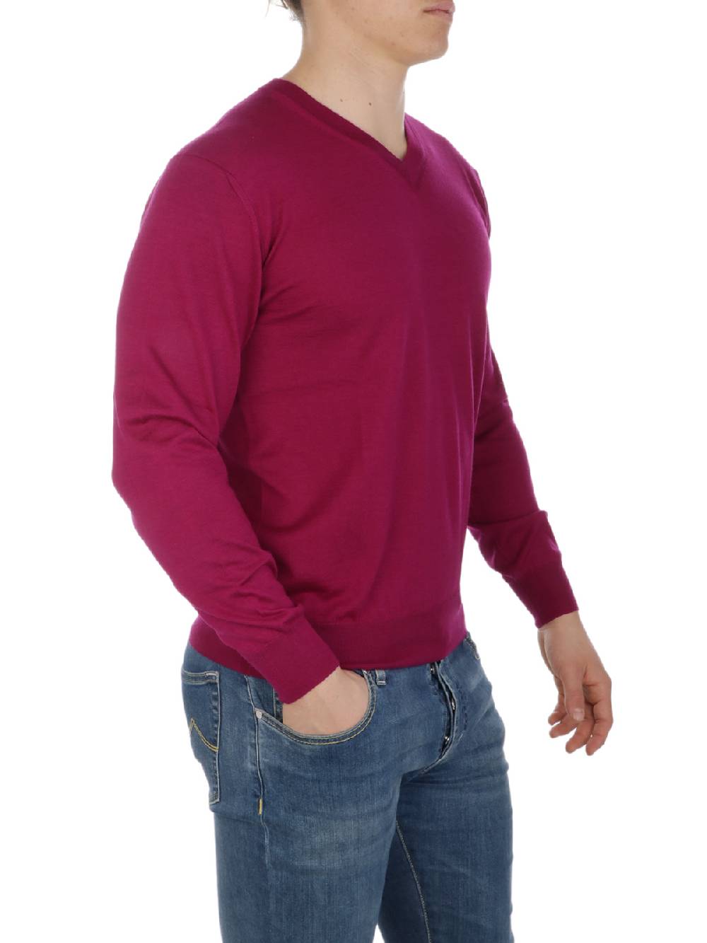 CRUCIANI Pullover Uomo in Cashmere e Seta