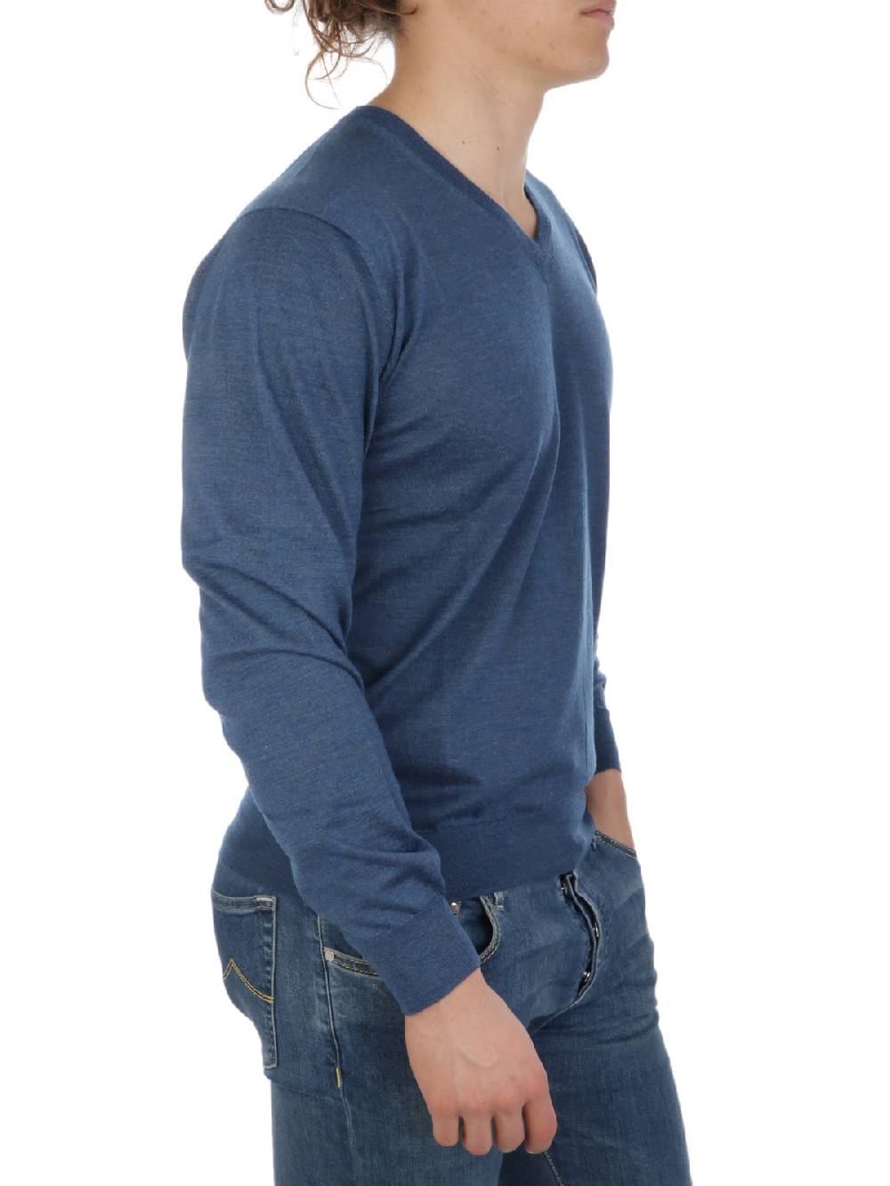 CRUCIANI Pullover Uomo in Cashmere e Seta