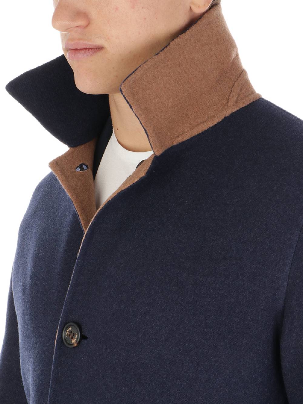 ELEVENTY Cappotto Uomo Reversibile In Lana Vergine