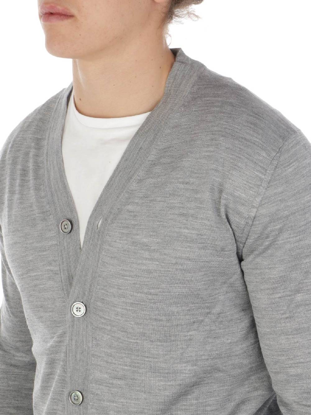 ELEVENTY Cardigan Uomo In Lana E Seta