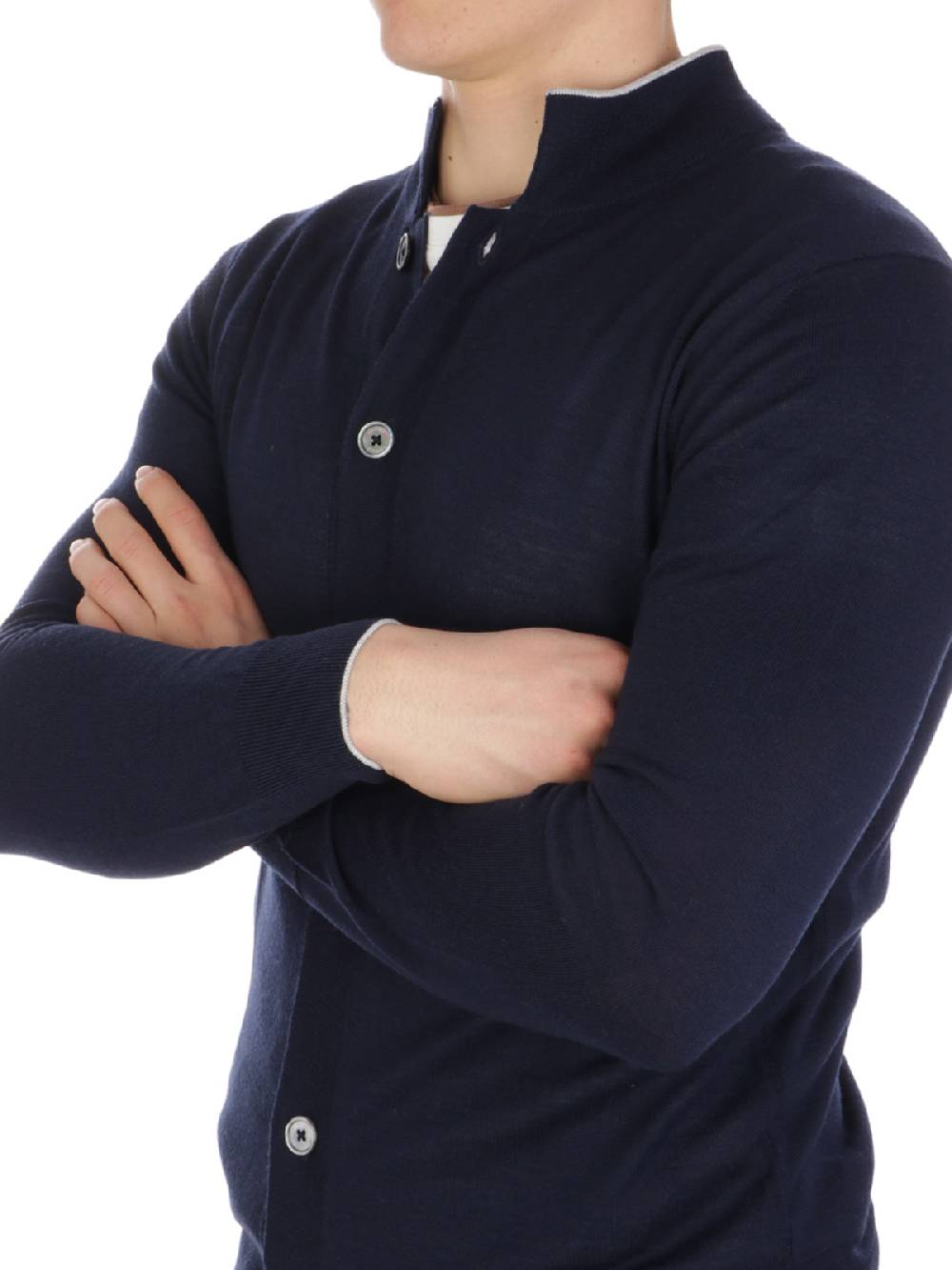 ELEVENTY Cardigan Uomo In Lana E Seta