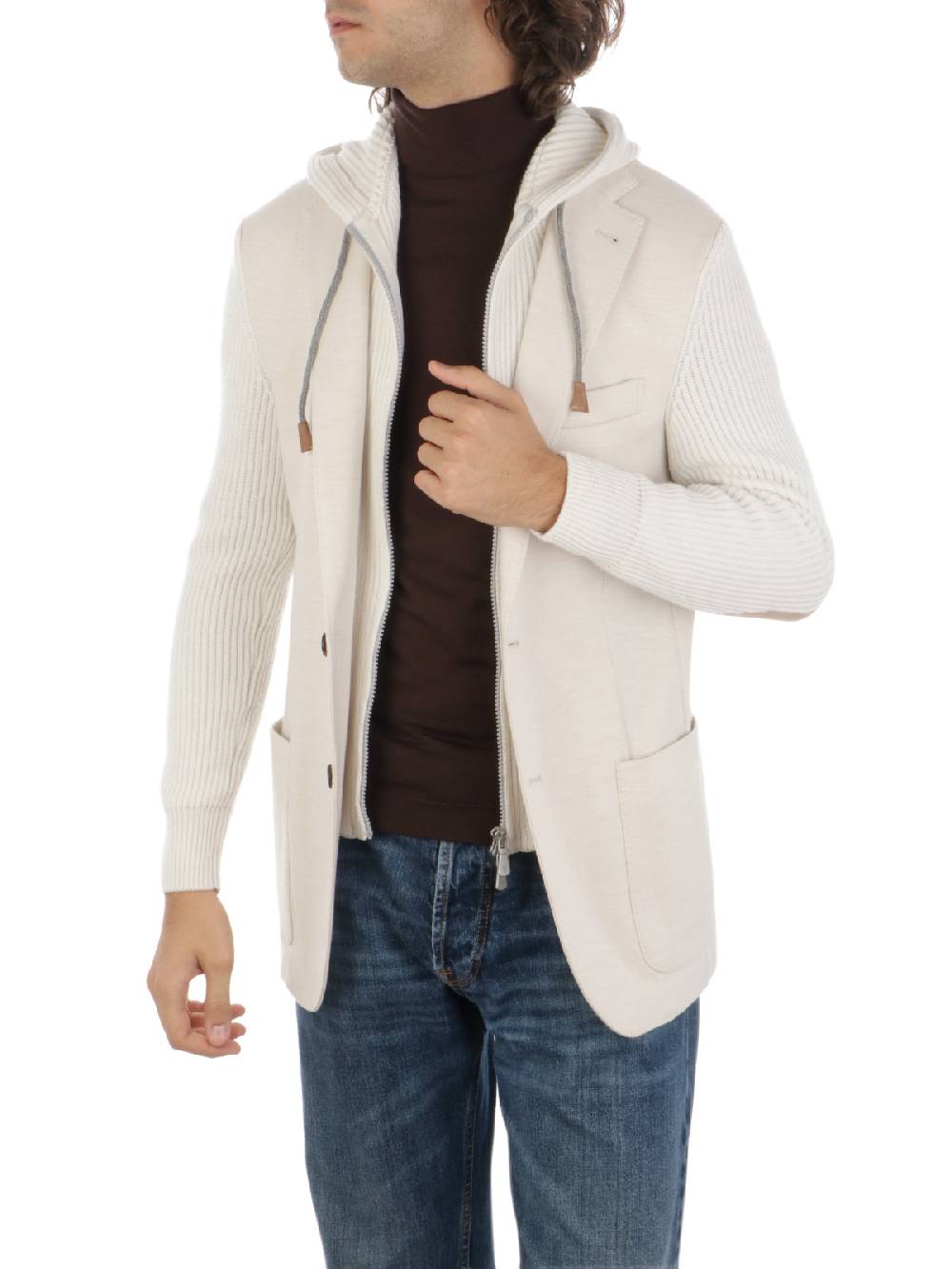 ELEVENTY Giacca Uomo Con Pettorina E Cappuccio