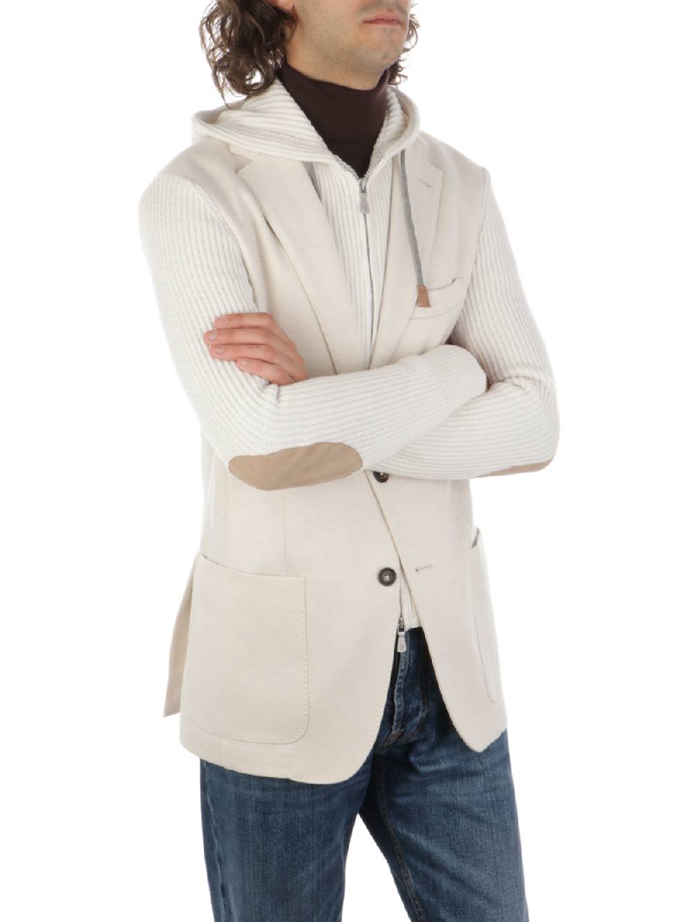 ELEVENTY Giacca Uomo con Pettorina e Cappuccio