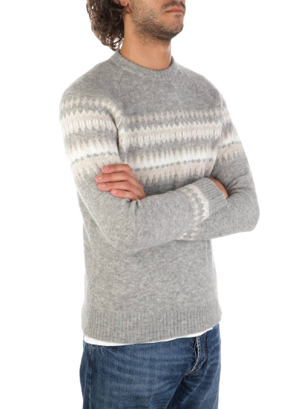 ELEVENTY Girocollo Uomo in Misto Cashmere