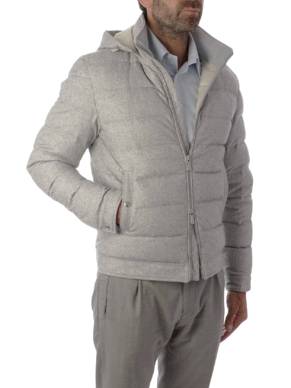 ELEVENTY Giubbotto Uomo in Seta e Cashmere