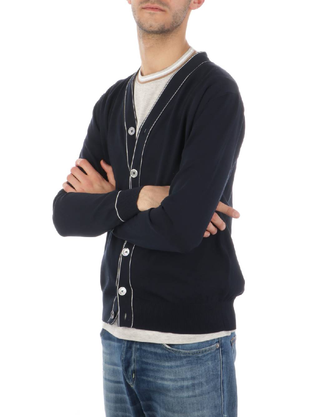 Eleventy Jersey Maglia Cardigan