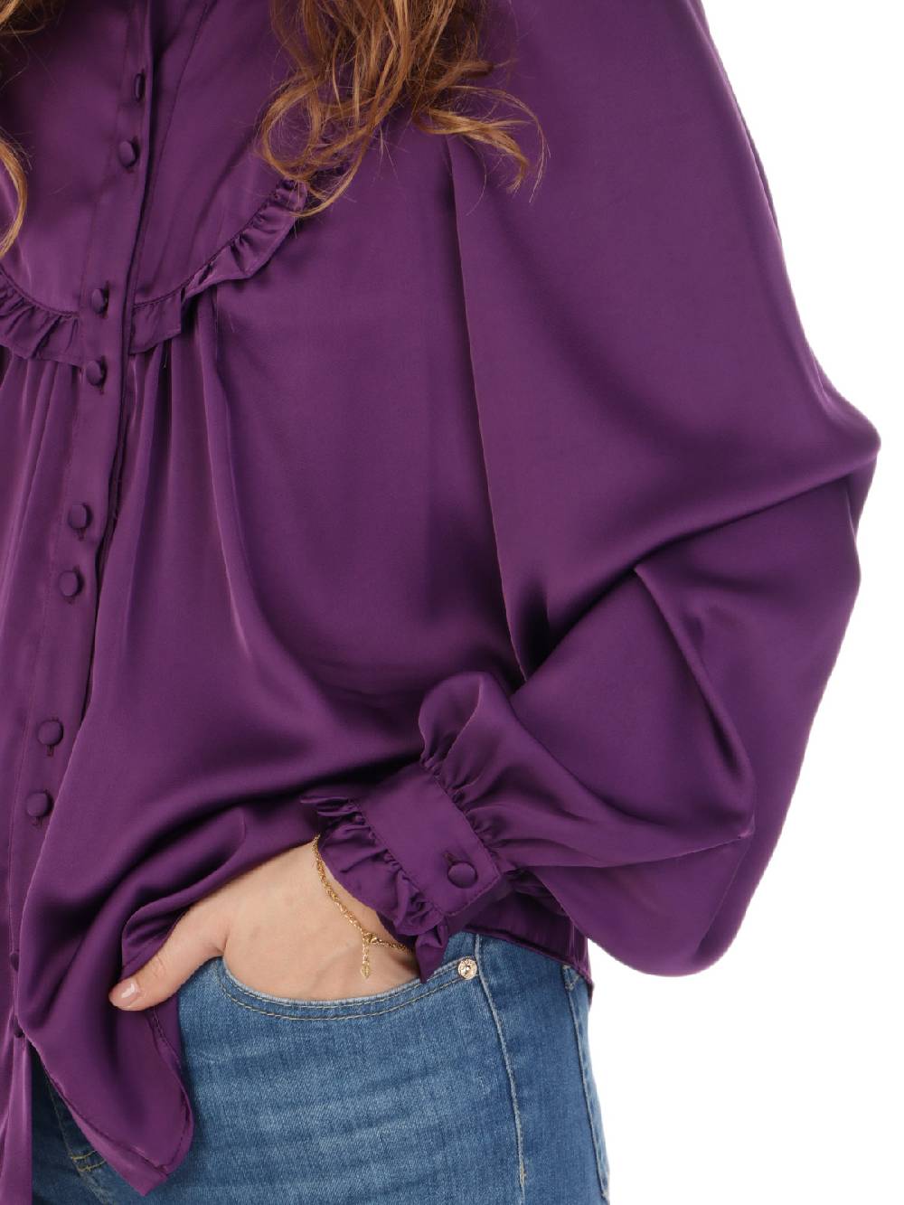 F.IT Camicia Donna Con Rouches