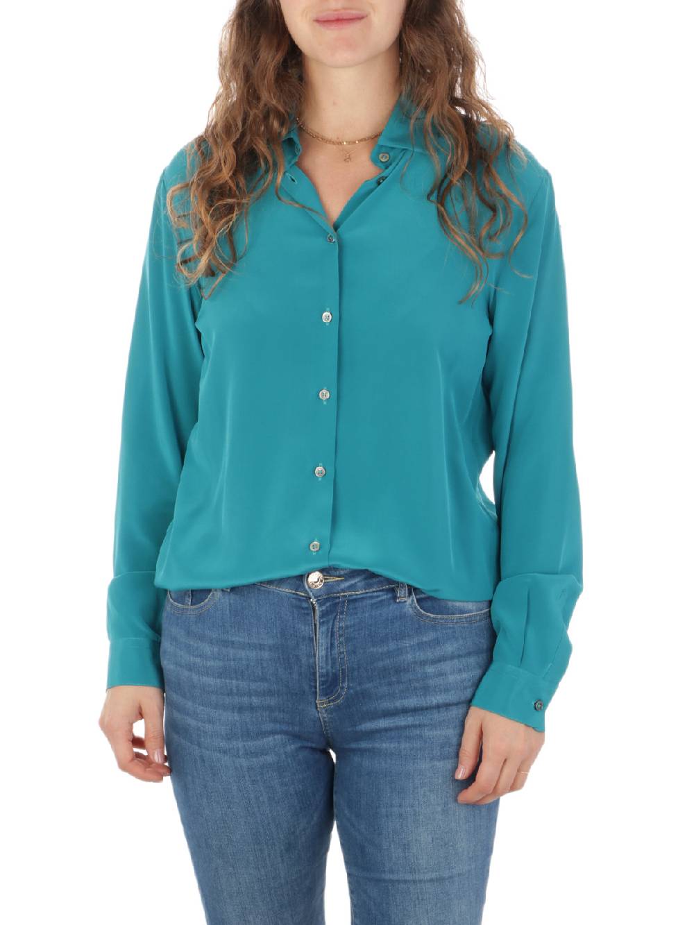 F.IT Camicia Donna In Misto Seta