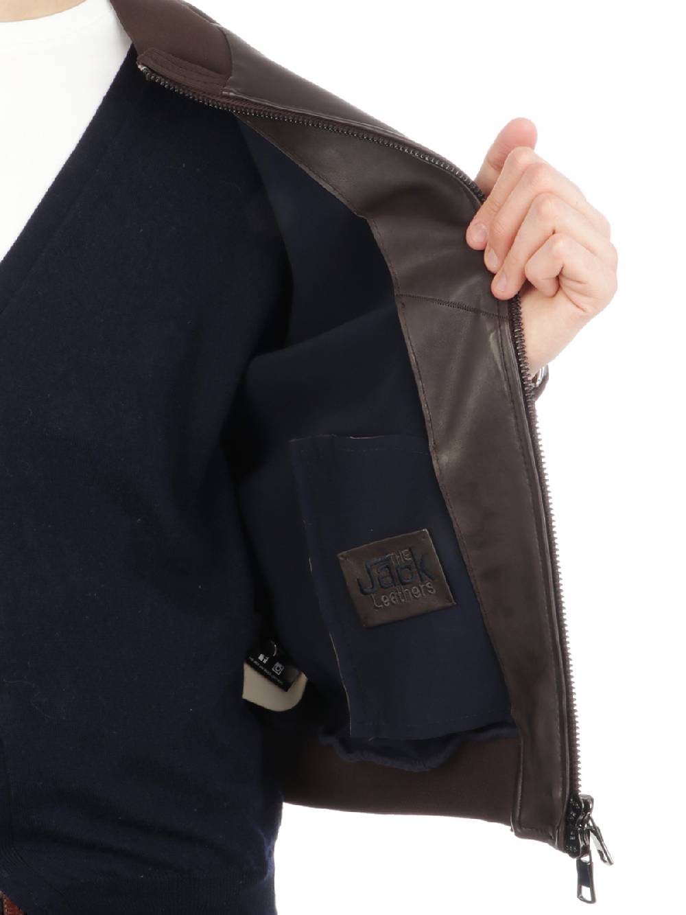 THE JACK LEATHERS Giacca In Pelle Uomo Derek Seamless