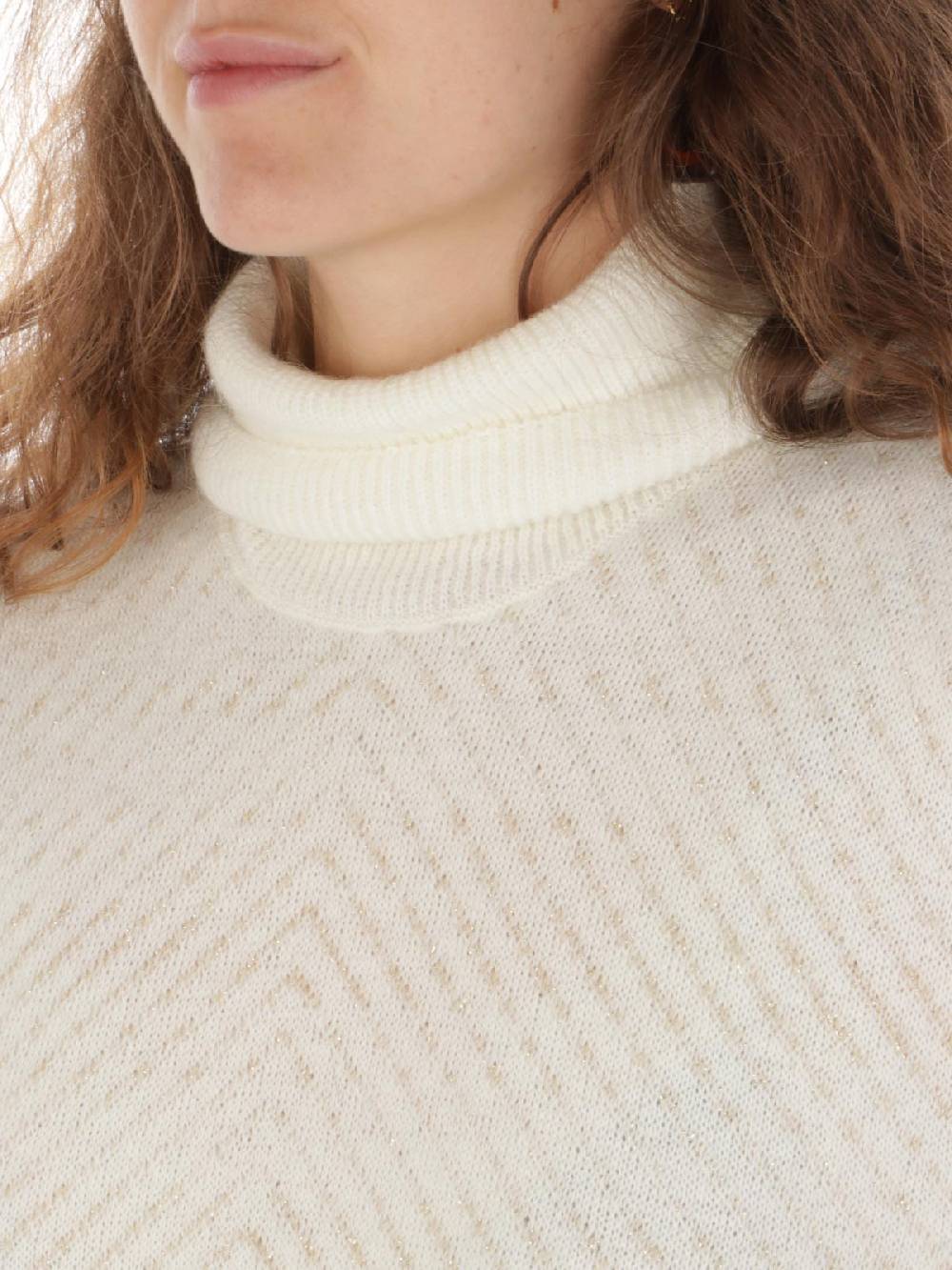 GIOROGA Dolcevita Donna Spigato Con Frange