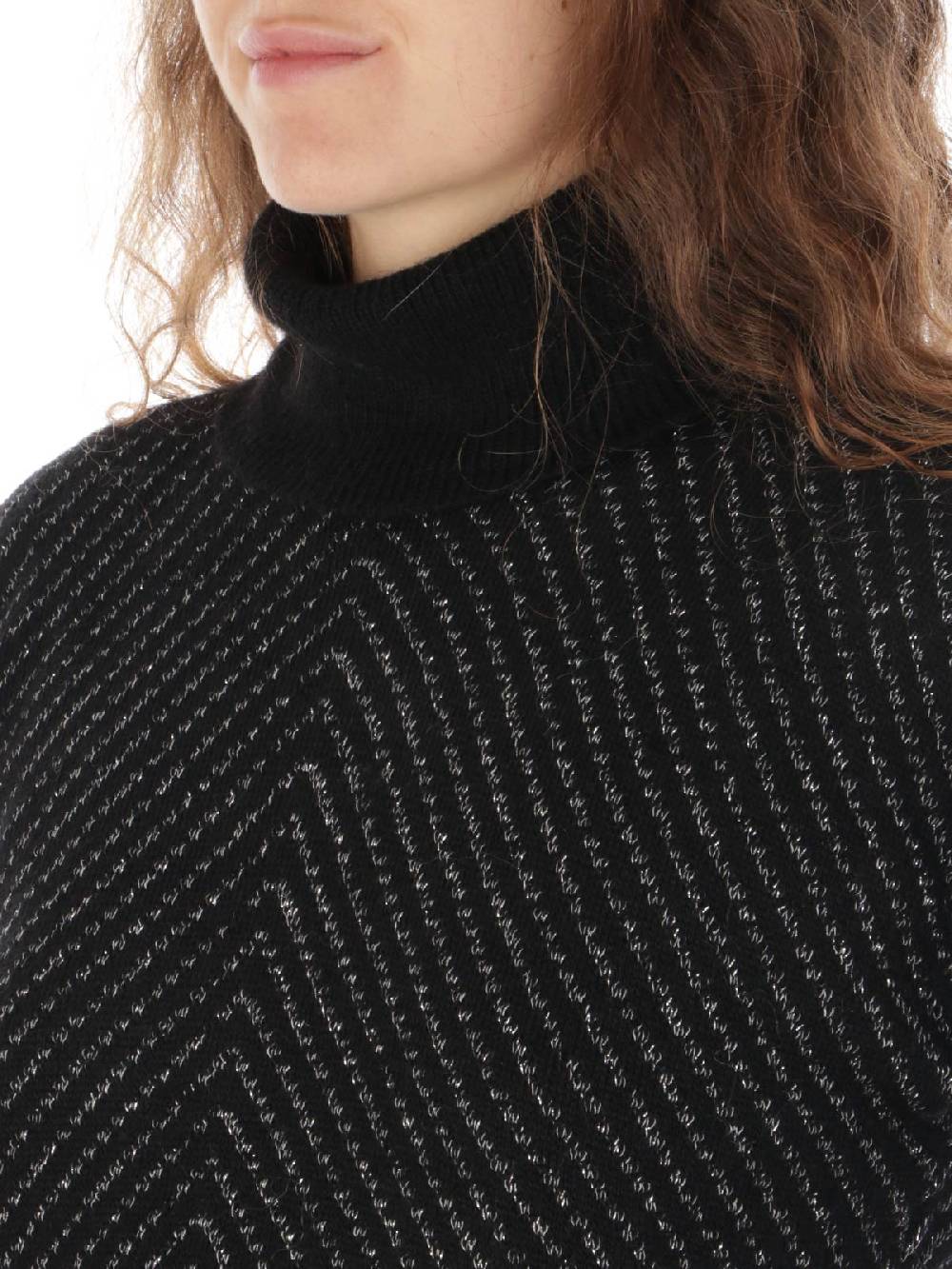 GIOROGA Dolcevita Donna Spigato Con Frange