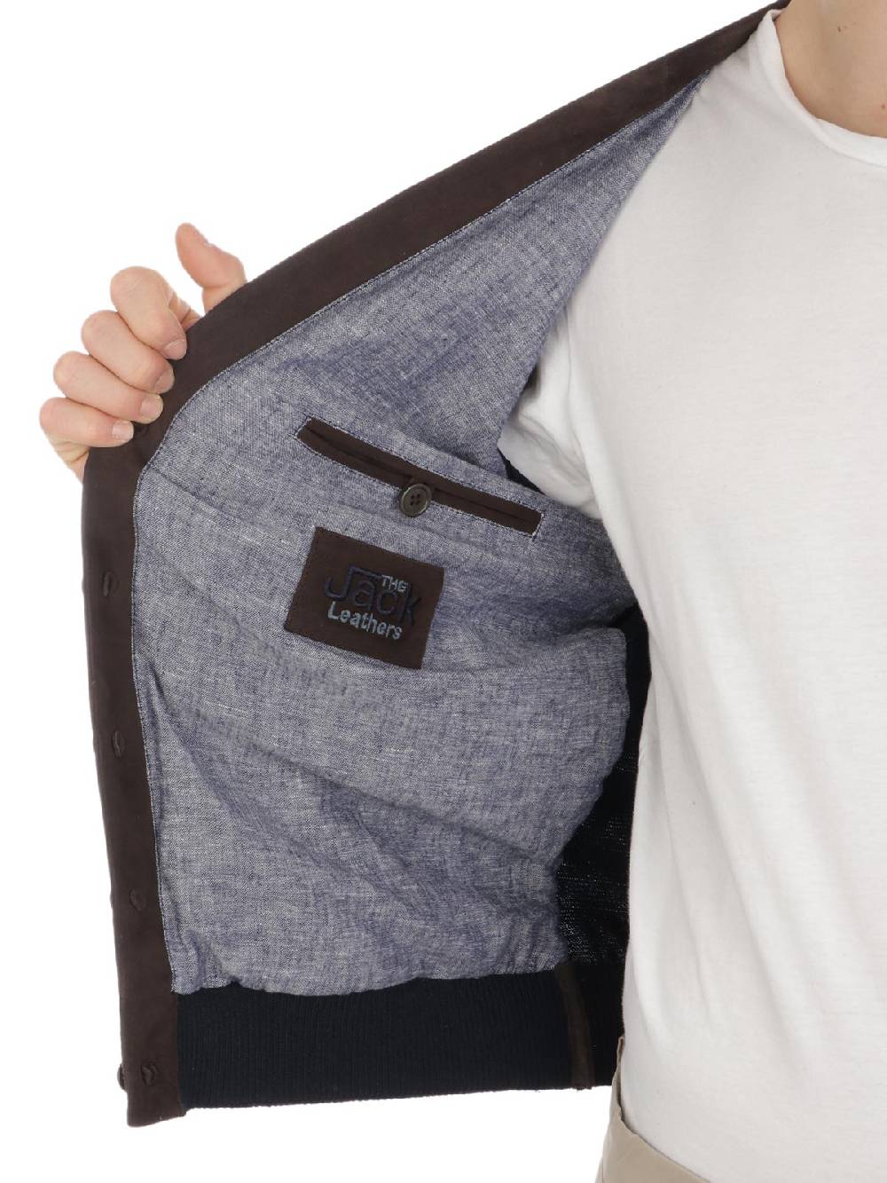 THE JACK LEATHERS Giubbotto Uomo In Suede Belgravia