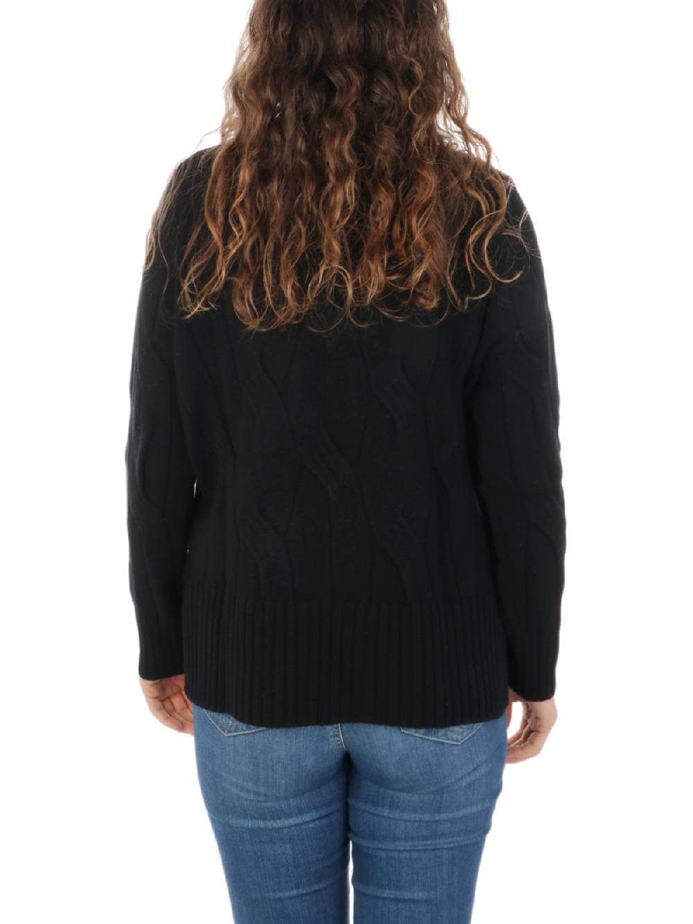 KANGRA Maglia Donna In Lana E Cashmere A Treccia