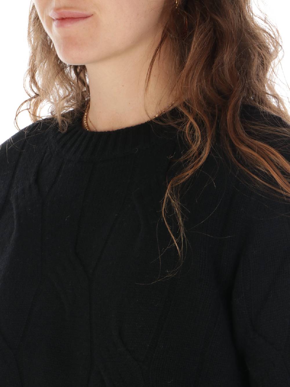 KANGRA Maglia Donna In Lana E Cashmere A Treccia