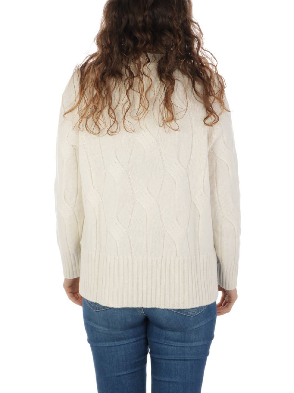 KANGRA Maglia Donna In Lana E Cashmere A Treccia