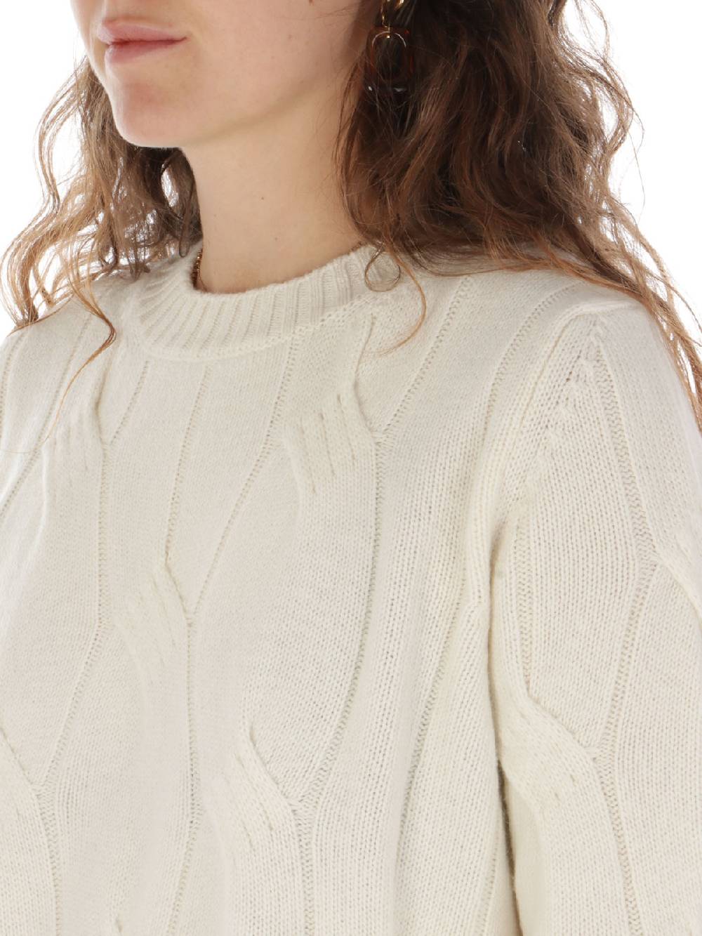 KANGRA Maglia Donna In Lana E Cashmere A Treccia