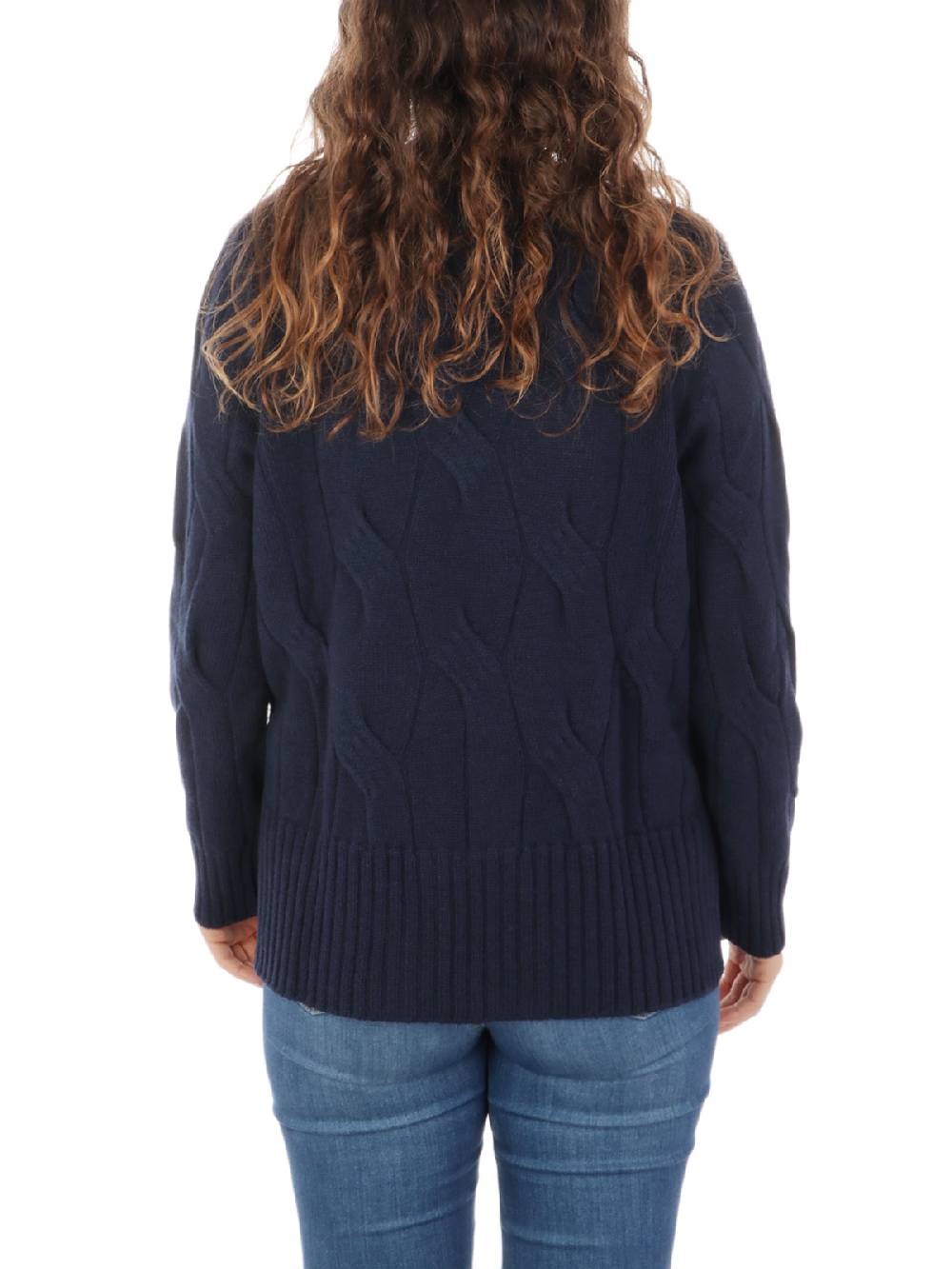 KANGRA Maglia Donna In Lana E Cashmere A Treccia