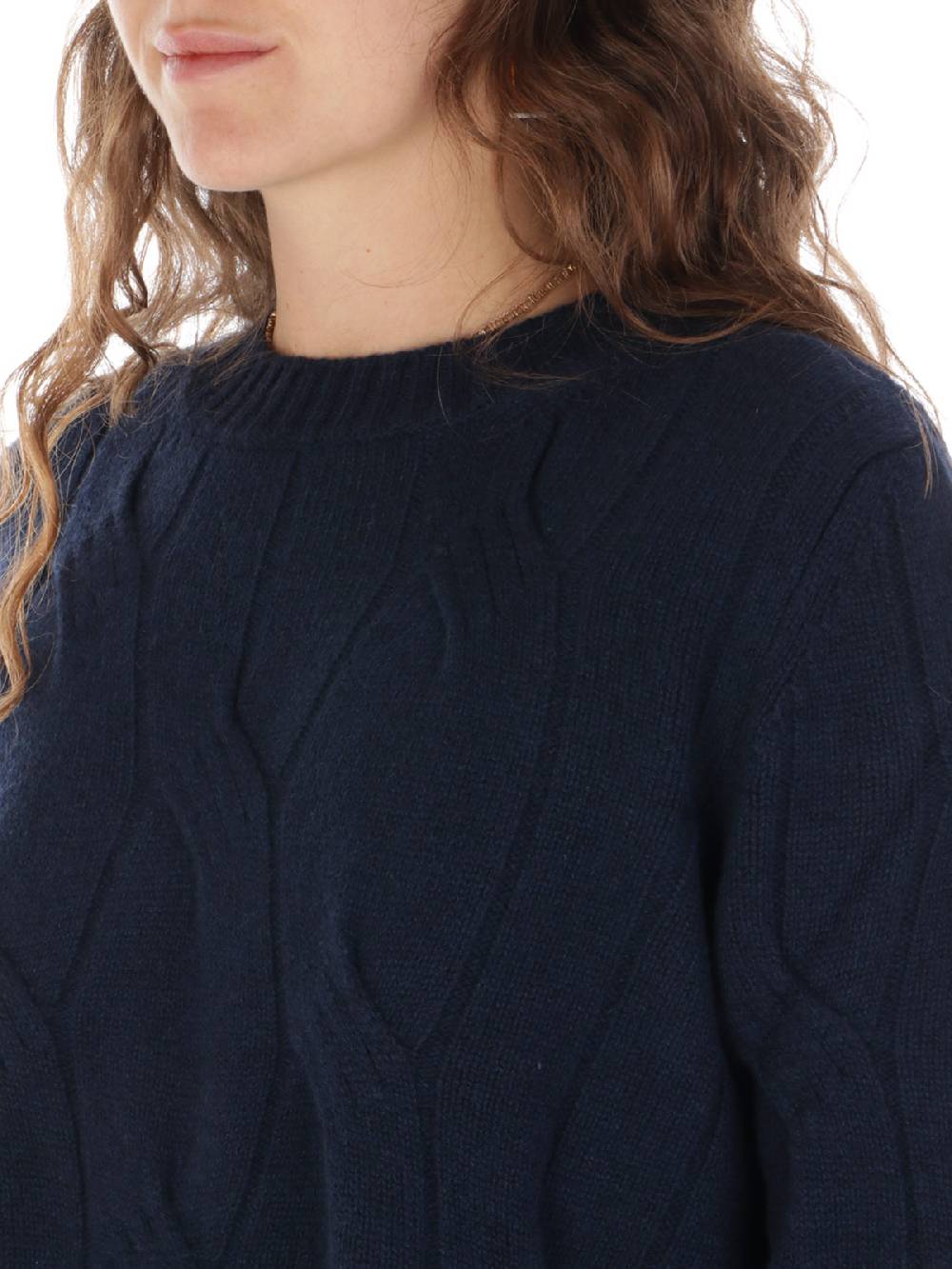 KANGRA Maglia Donna In Lana E Cashmere A Treccia