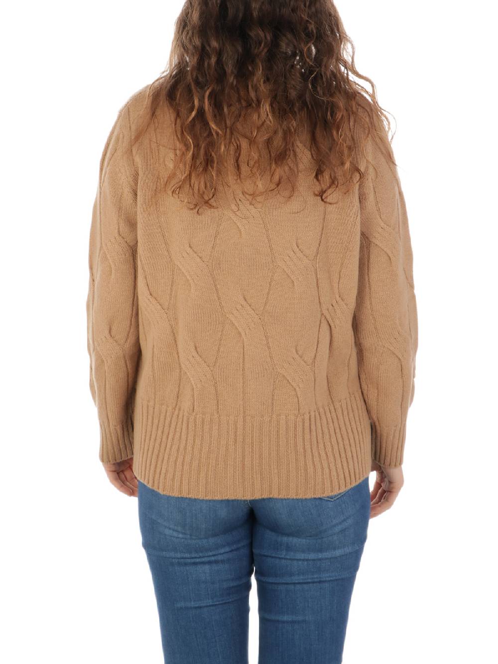 KANGRA Maglia Donna In Lana E Cashmere A Treccia