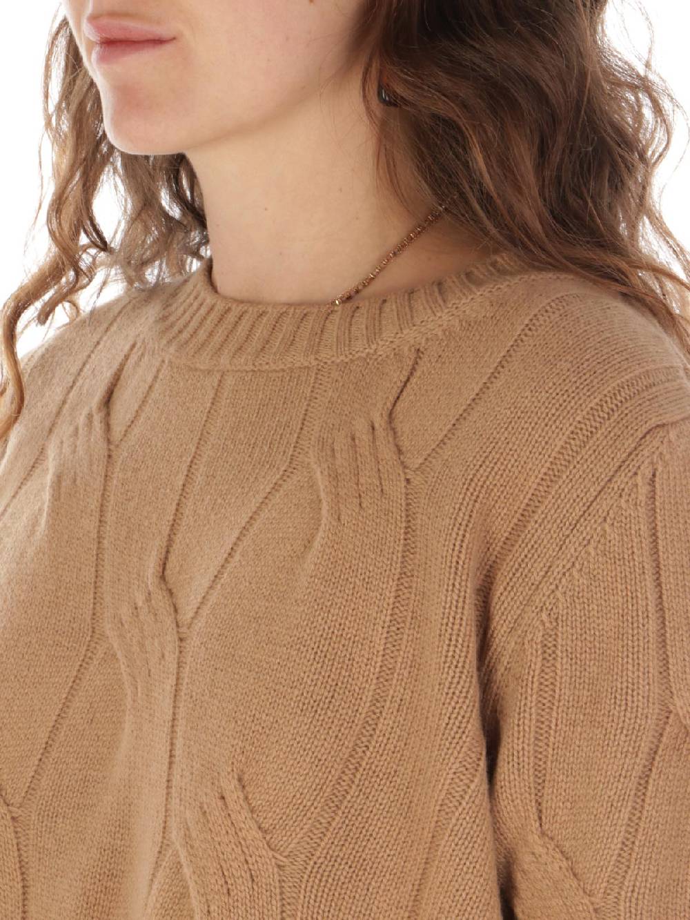 KANGRA Maglia Donna In Lana E Cashmere A Treccia