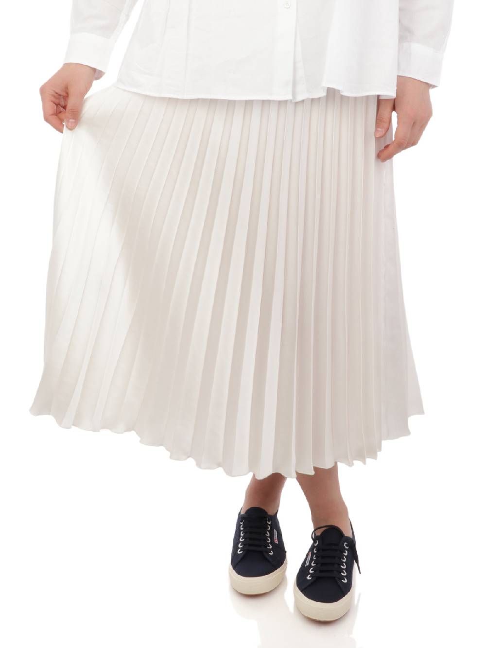 KAOS Gonna Midi Con Pieghe