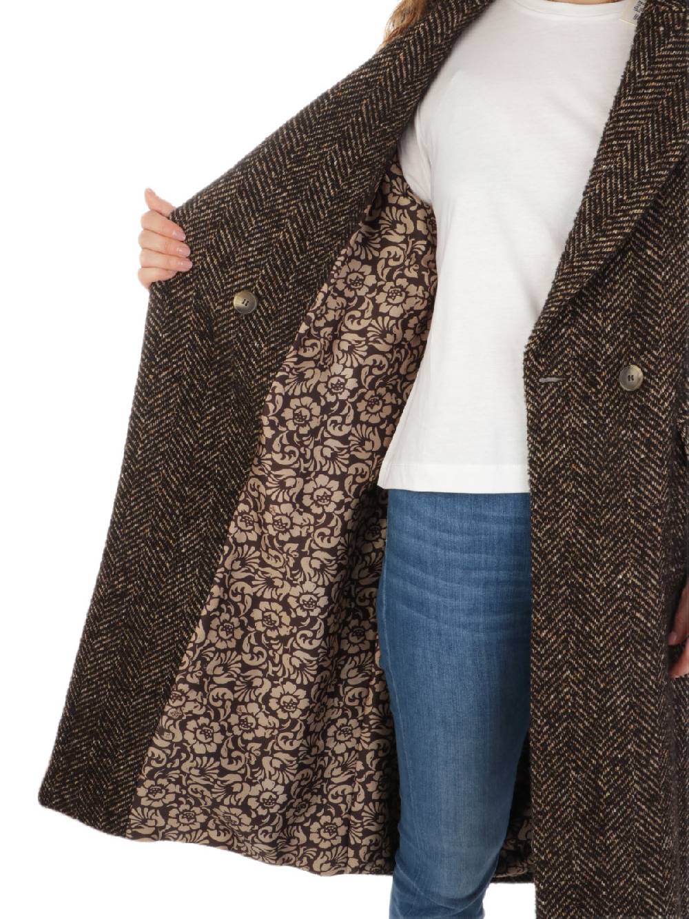 KILTIE Cappotto Donna Darrin Spigato