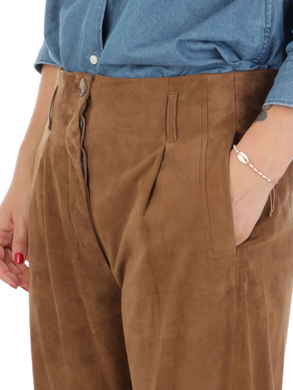 KILTIE Pantaloni Donna Arles In Suede