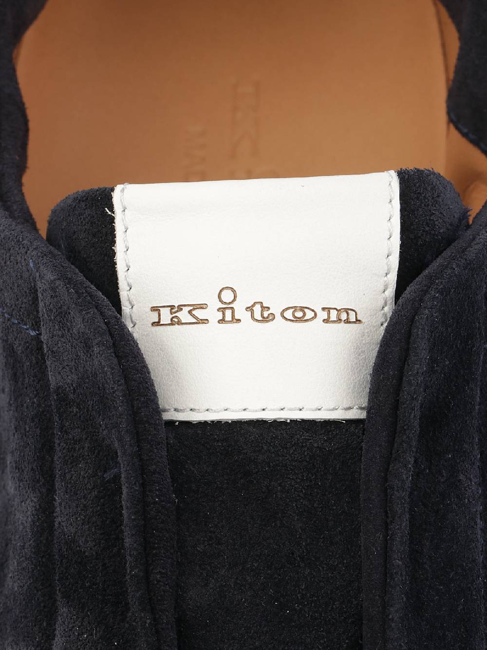 KITON Sneakers Uomo In Suede Senza Lacci