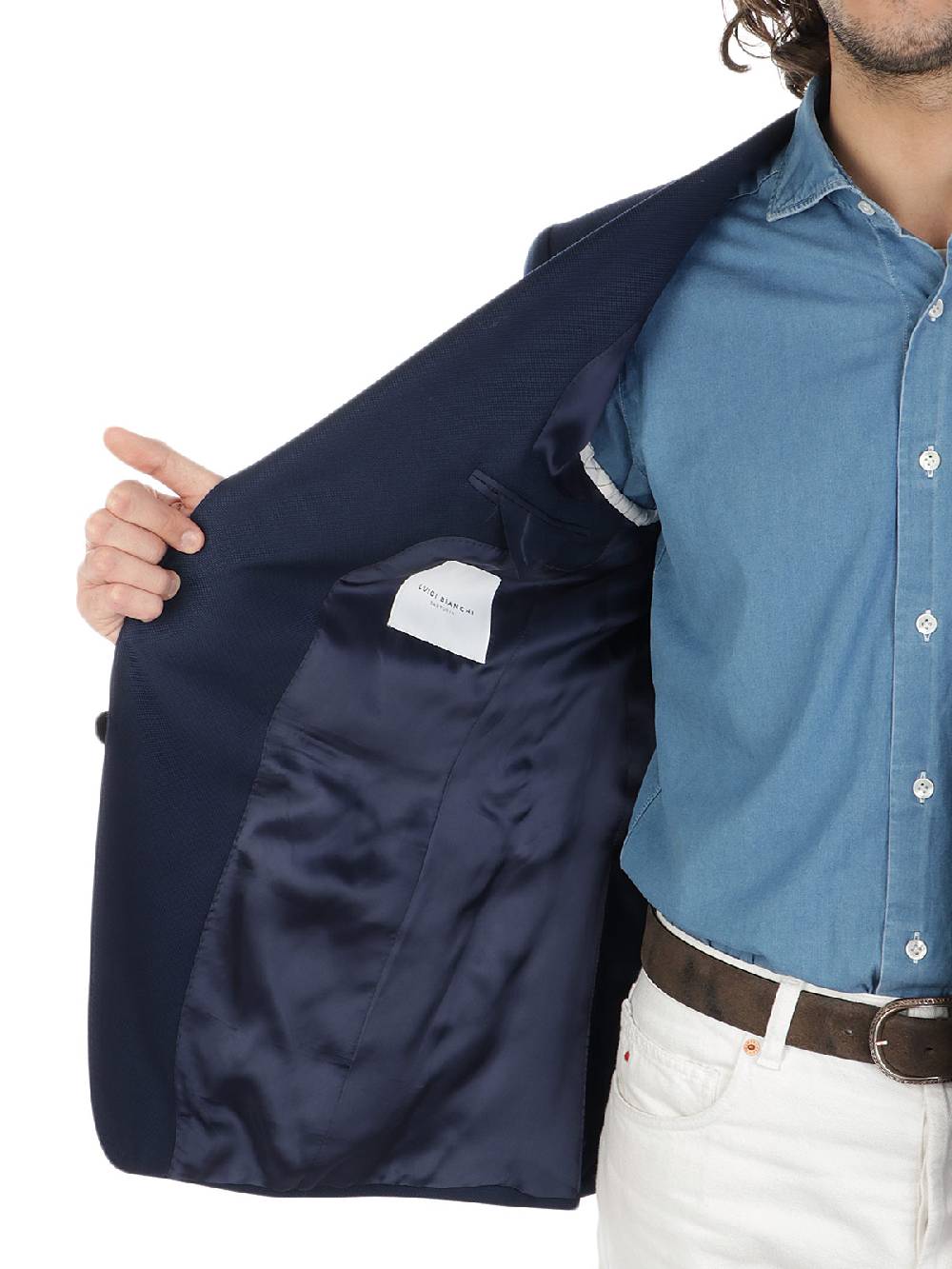 LUIGI BIANCHI MANTOVA Giacca Uomo In Lana Vergine