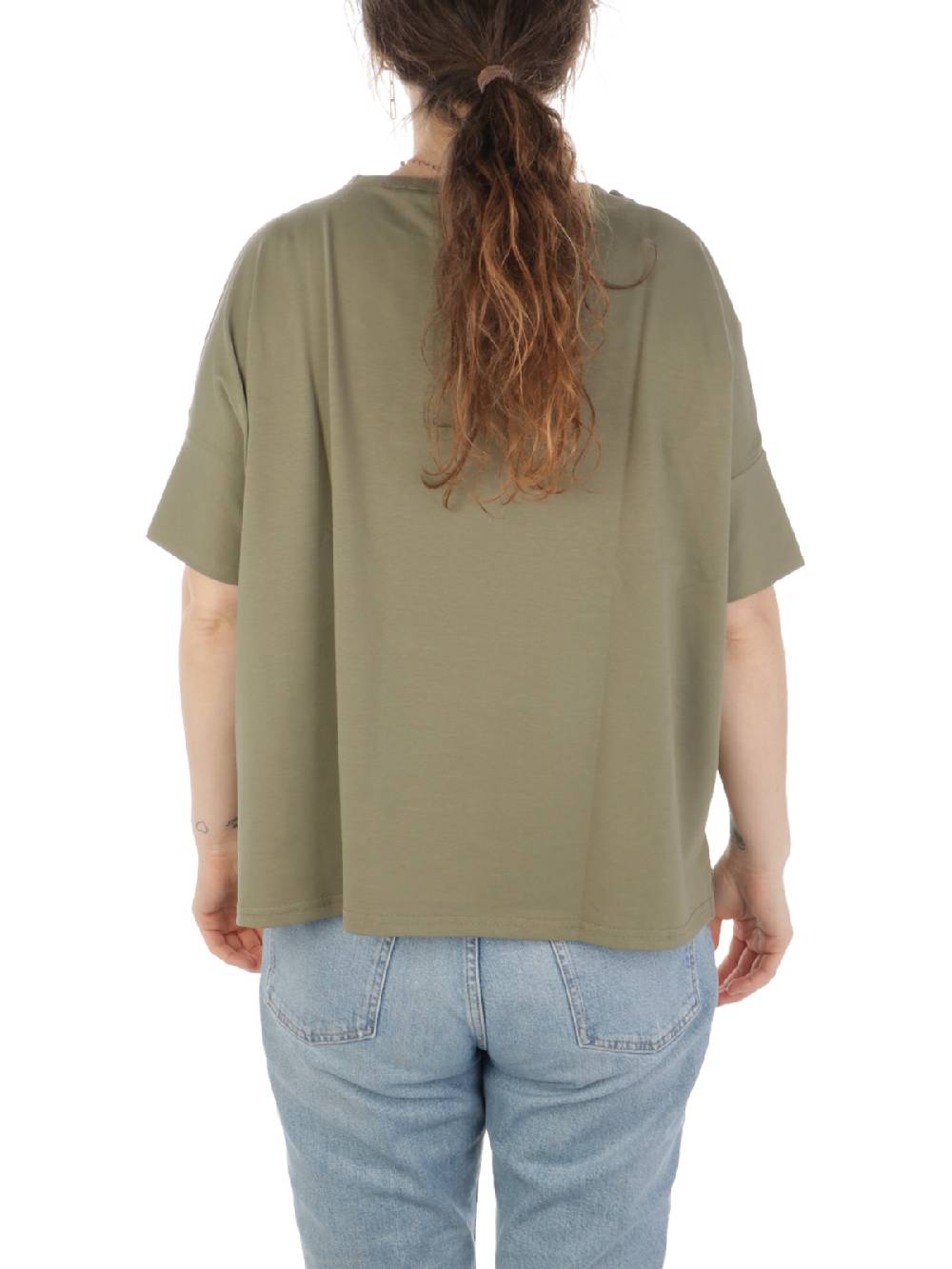MAIDA MILA Blusa Ampia Donna In Cotone Stretch