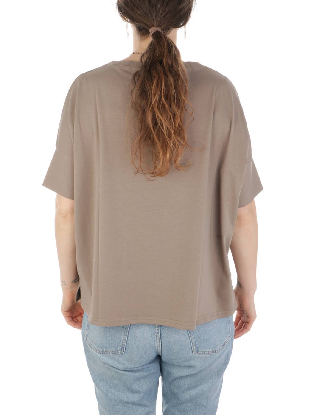 MAIDA MILA Blusa Ampia Donna In Cotone Stretch