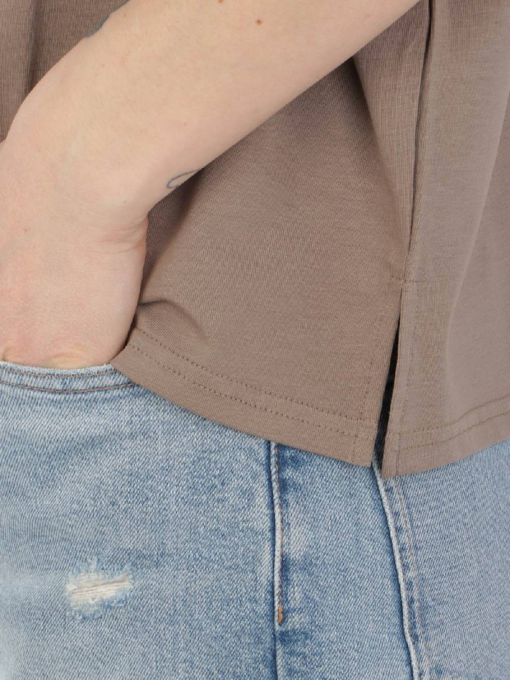 MAIDA MILA Blusa Ampia Donna In Cotone Stretch