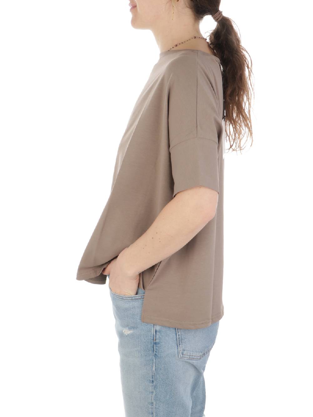 MAIDA MILA Blusa Ampia Donna In Cotone Stretch
