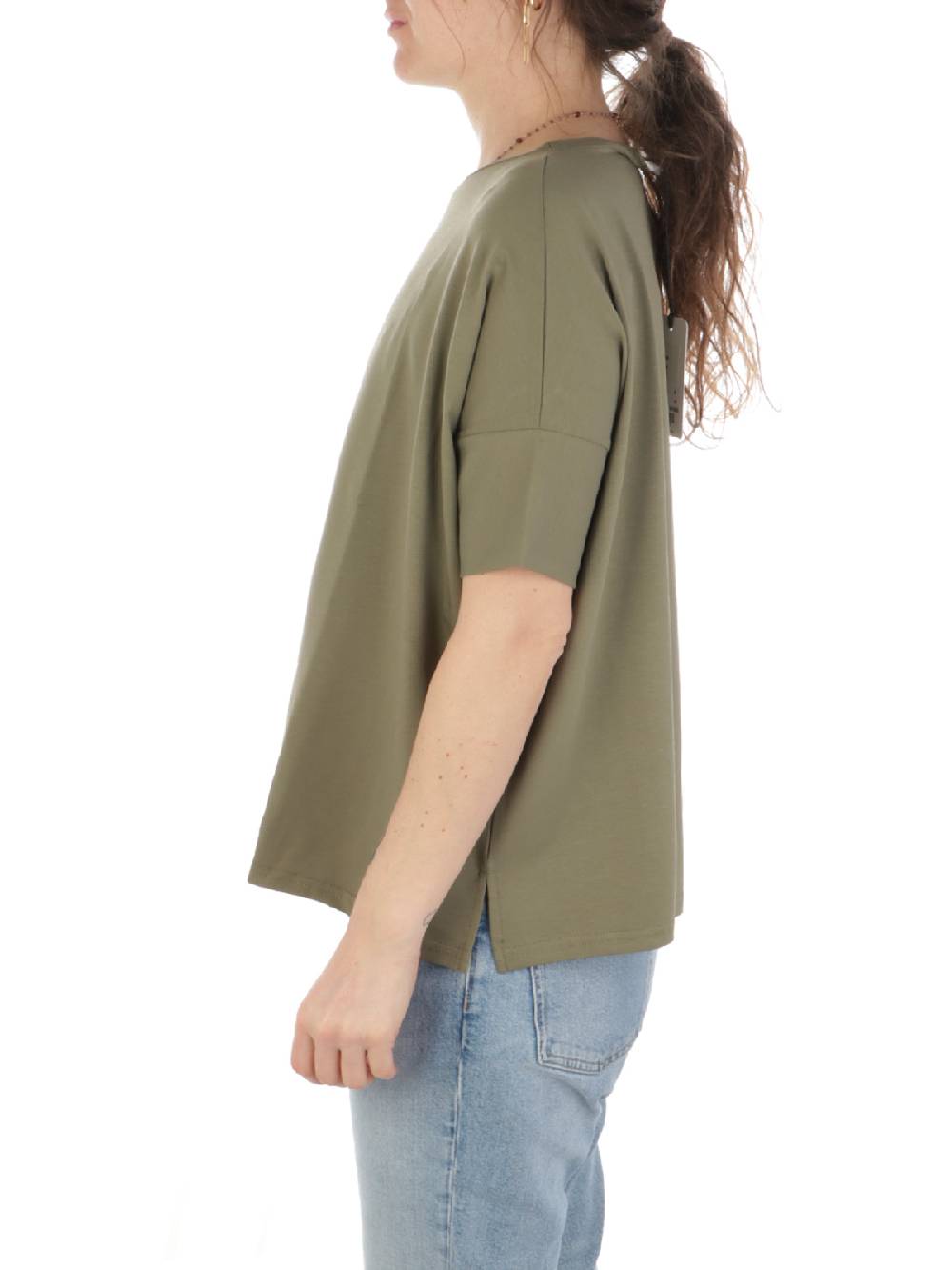 MAIDA MILA Blusa Ampia Donna In Cotone Stretch