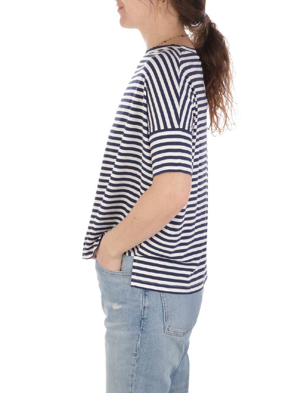 MAIDA MILA Blusa Ampia Donna Rigata In Viscosa