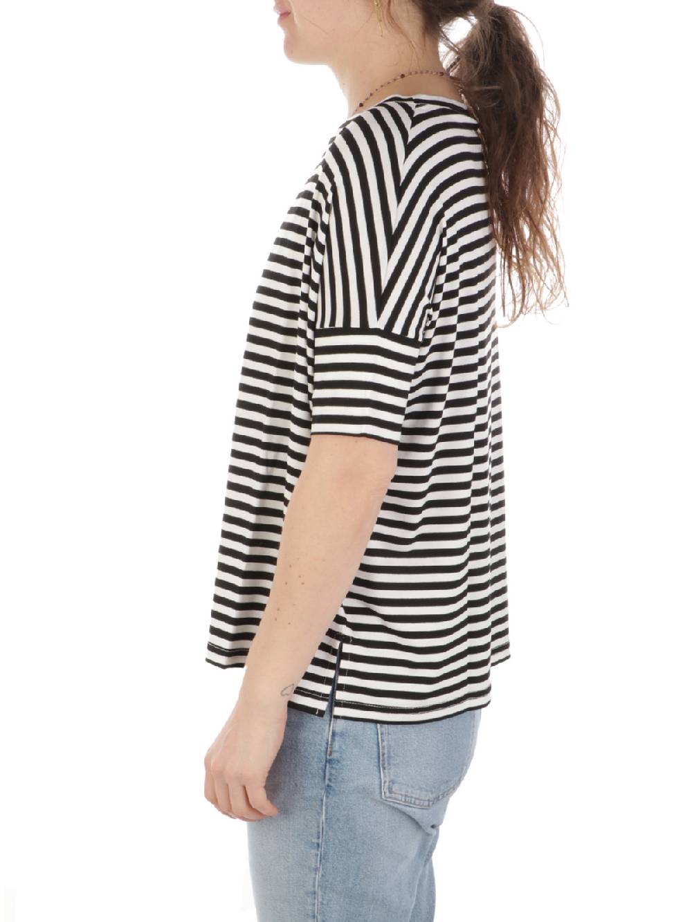 MAIDA MILA Blusa Ampia Donna Rigata In Viscosa