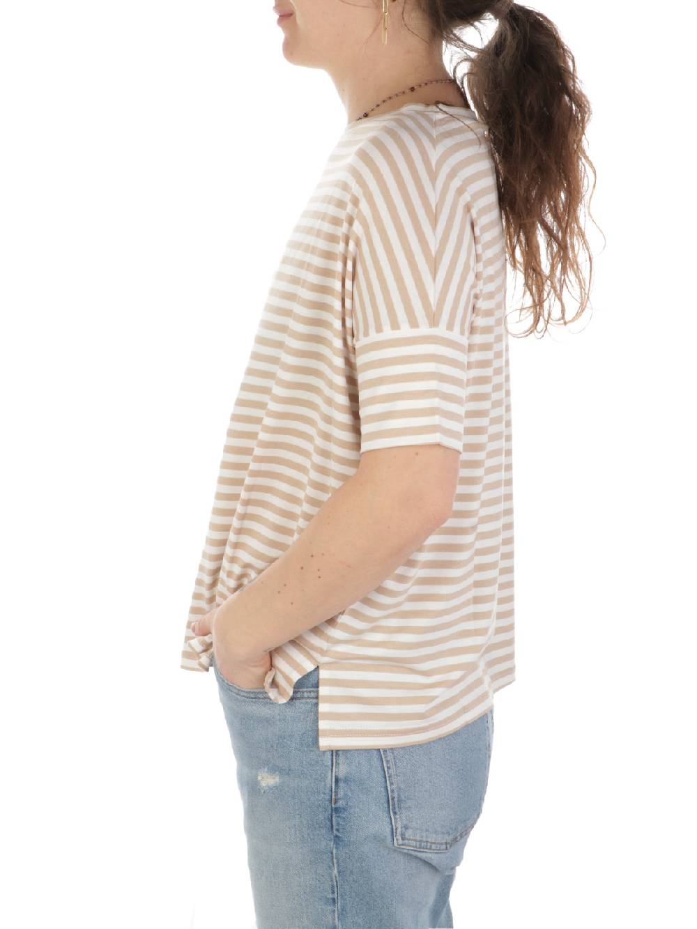 MAIDA MILA Blusa Ampia Donna Rigata In Viscosa