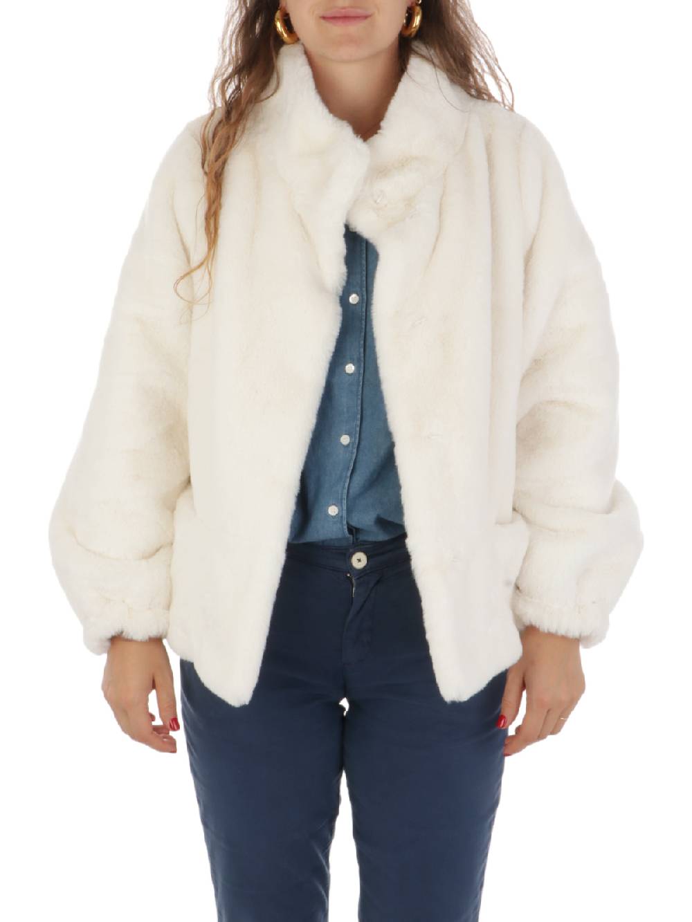 NENETTE Giacca Corta Donna In Ecopelliccia