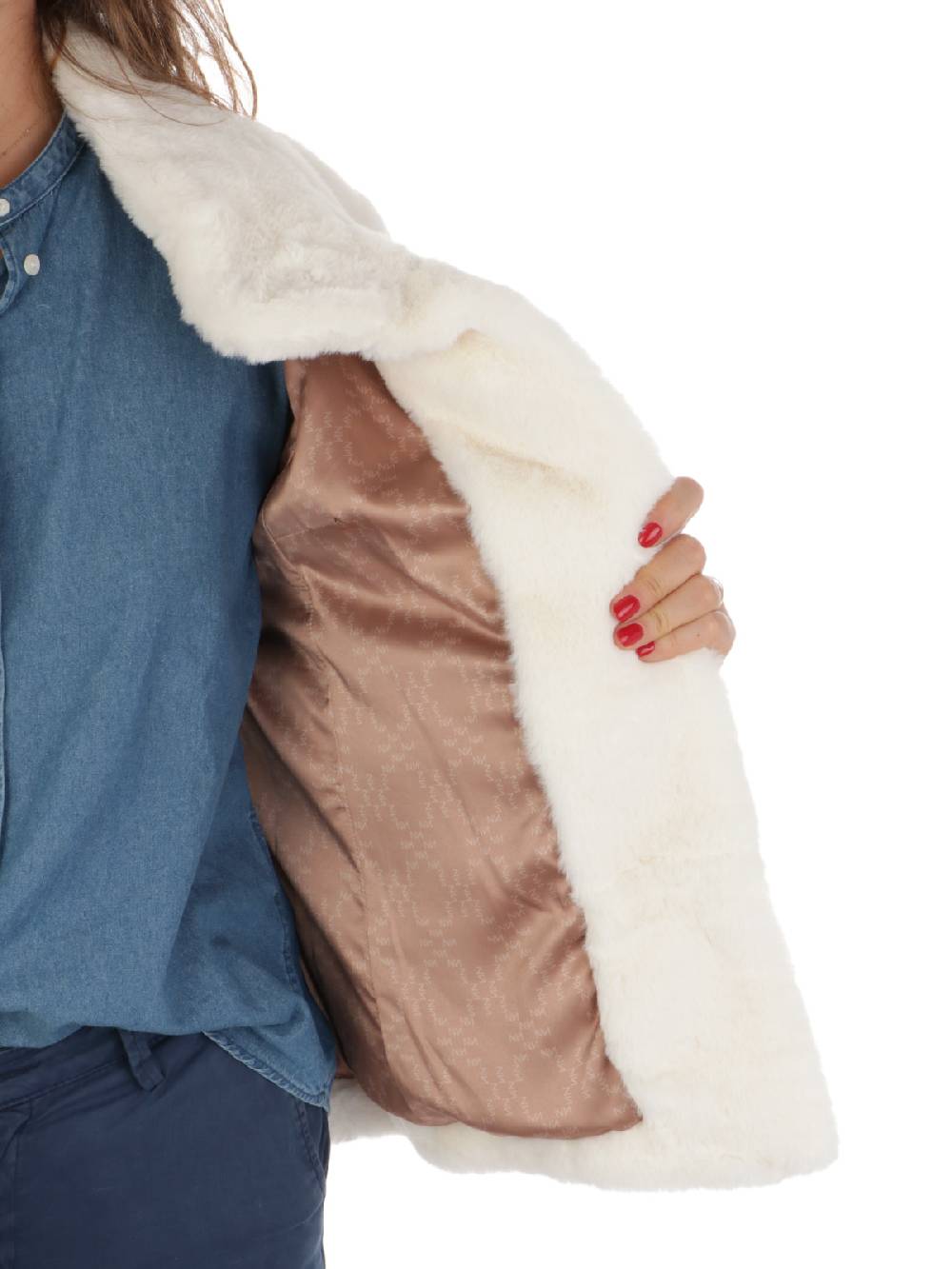 NENETTE Giacca Corta Donna In Ecopelliccia