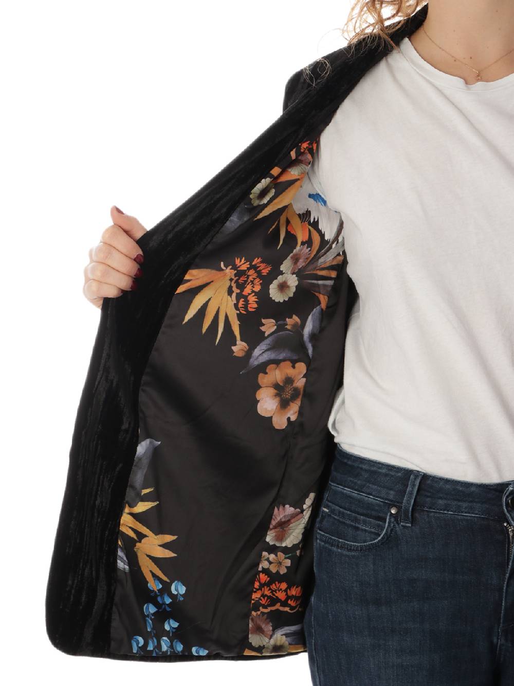 NENETTE Giacca Donna Brianna In Velluto Crinkle