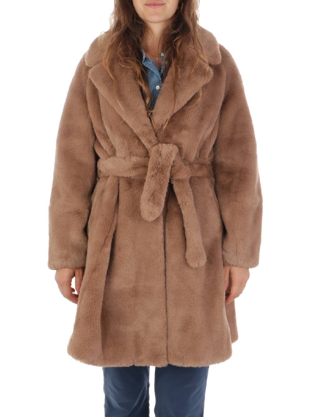 NENETTE Giacca Lunga Donna In Ecopelliccia