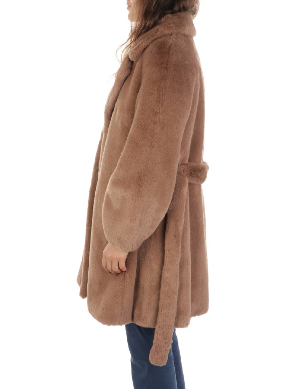 NENETTE Giacca Lunga Donna in Ecopelliccia