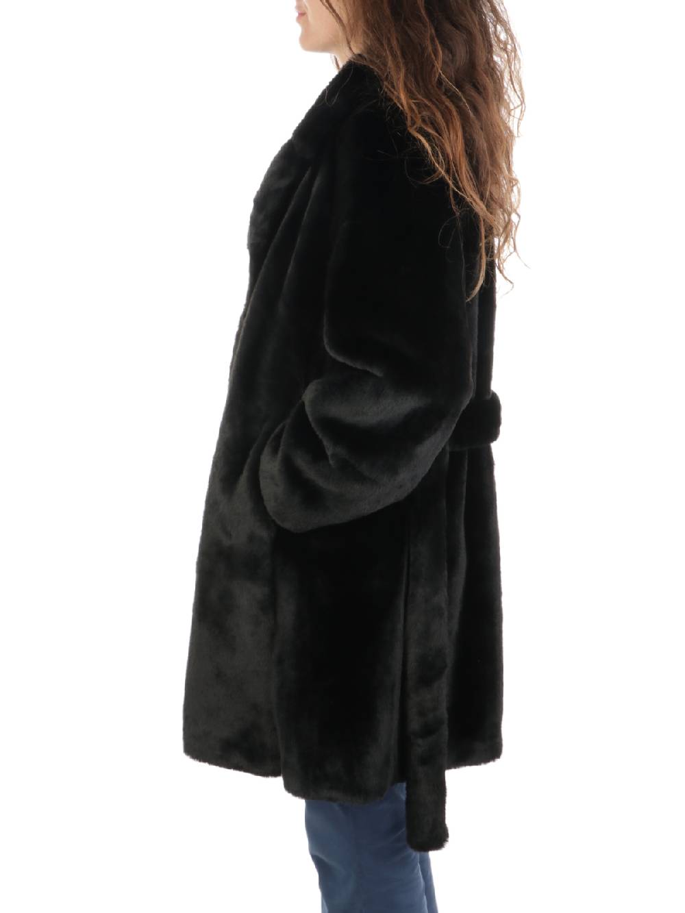 NENETTE Giacca Lunga Donna in Ecopelliccia