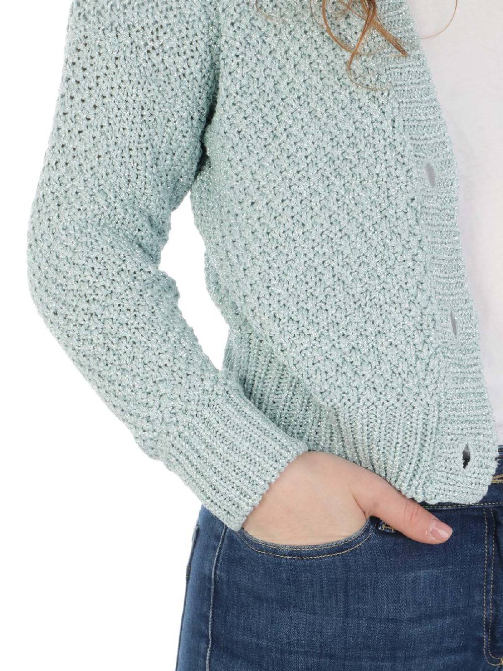 Nenette Jersey Cardigan Corto