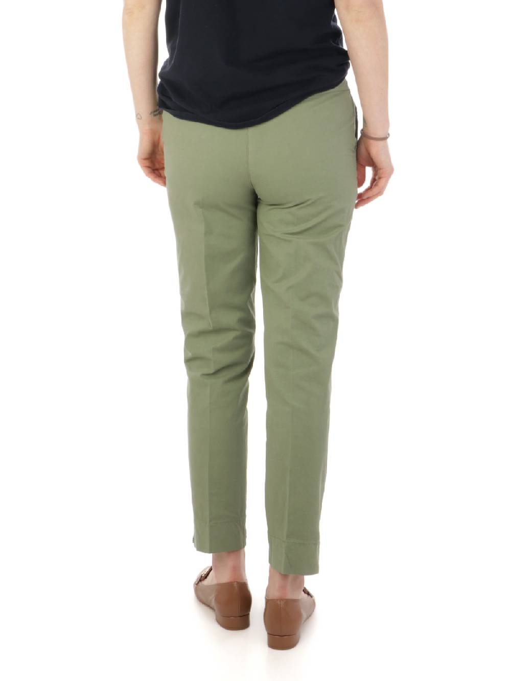 VIA MASINI 80 Pantaloni Chino Donna In Cotone Elasticizzato