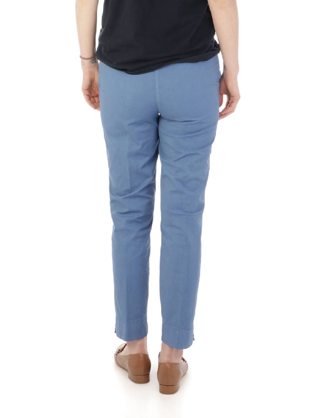 VIA MASINI 80 Pantaloni Chino Donna In Cotone Elasticizzato