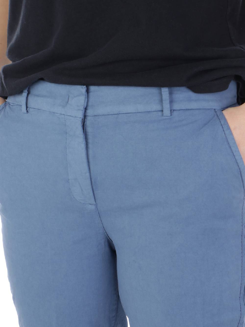 VIA MASINI 80 Pantaloni Chino Donna In Cotone Elasticizzato