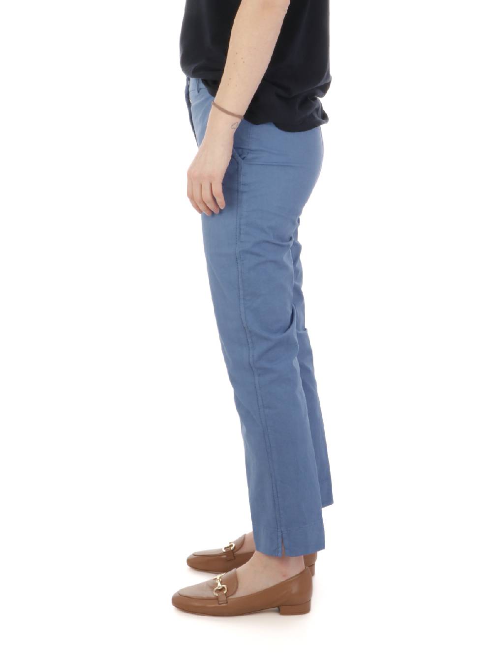 VIA MASINI 80 Pantaloni Chino Donna In Cotone Elasticizzato